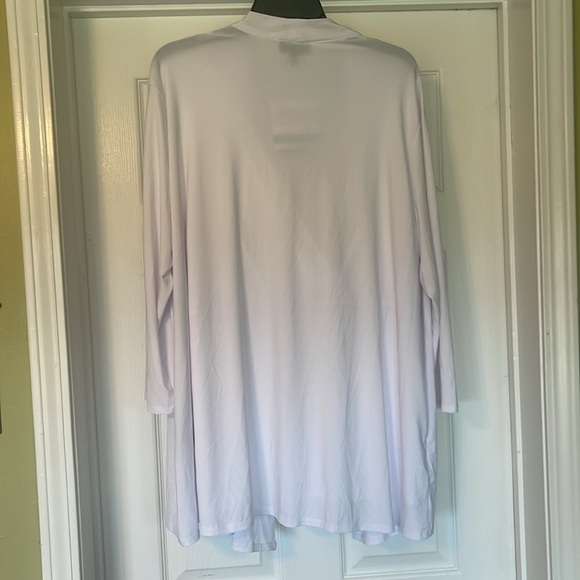 NWT Anthony Original - White wrap top with attached long sleeve - Size 2X - Picture 2 of 9